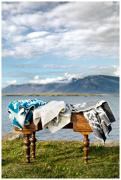 Alrun blankets in icelandic nature