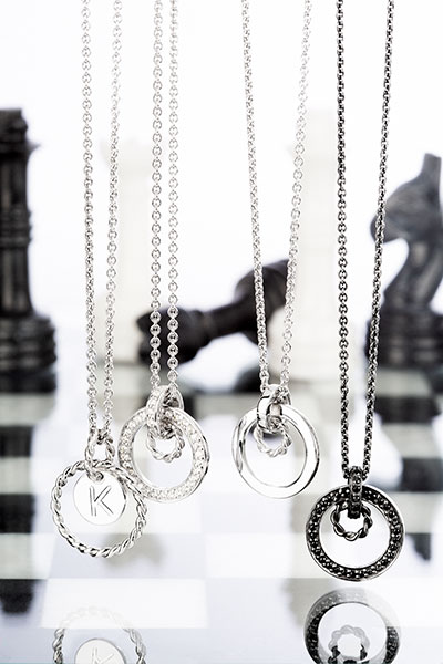 Jewelry still Life with chess pieces
